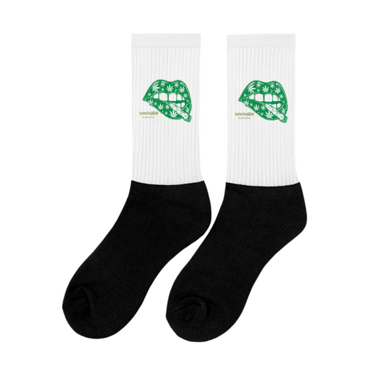 Weed Lips Socks